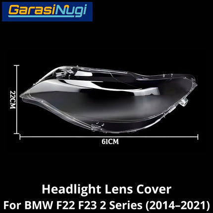 Mika Headlight For BMW F22 F23 Lens Kaca Cover Lampu Depan X3