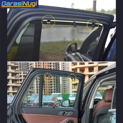 Sunshade Hook For BMW G05 G06 Klip Pengait Tirai Jendela Belakang Rear Window X5 X6