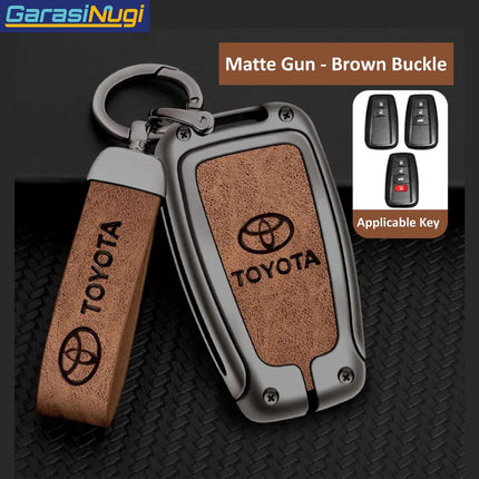 Toyota Corolla Cross Altis Key Case Cover Sarung Kunci Metal Leather