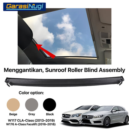 Roller Blind For Mercy W117 W176 Sunroof Curtain Assembly Tirai Penutup CLA A180