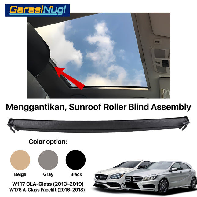 Roller Blind For Mercy W117 W176 Sunroof Curtain Assembly Tirai Penutup CLA A180
