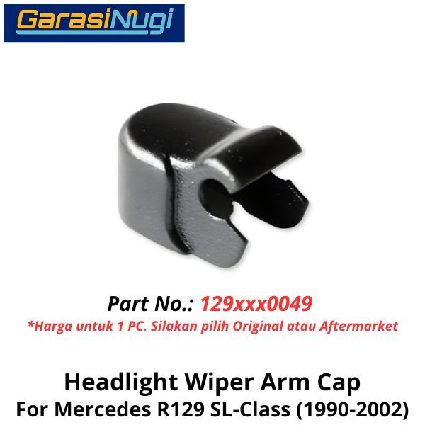 Headlight Wiper Mercy R129 Cover Arm Cap Lampu Depan SL 90-02