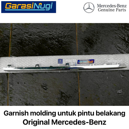 Chrome Stripe Mercy W213 Garnish Molding Bodi Samping Pintu Belakang E200