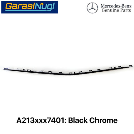 Cover Trim For Mercy W213 Pre-FL Garnish Moulding Bemper Depan Lower Chrome E200