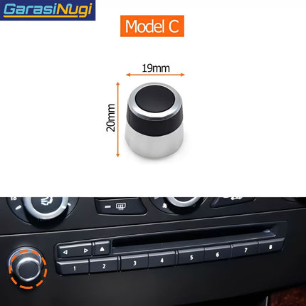 Rotary Radio For BMW E60 E61 E63 E64 Volume Button Knob Tombol Putaran Model C 523 525 530 630 650