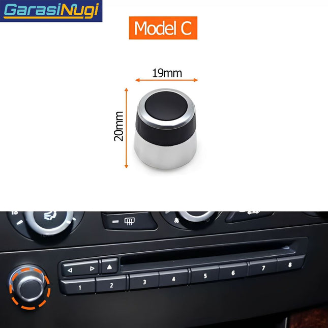 Rotary Radio For BMW E60 E61 E63 E64 Volume Button Knob Tombol Putaran Model C 523 525 530 630 650