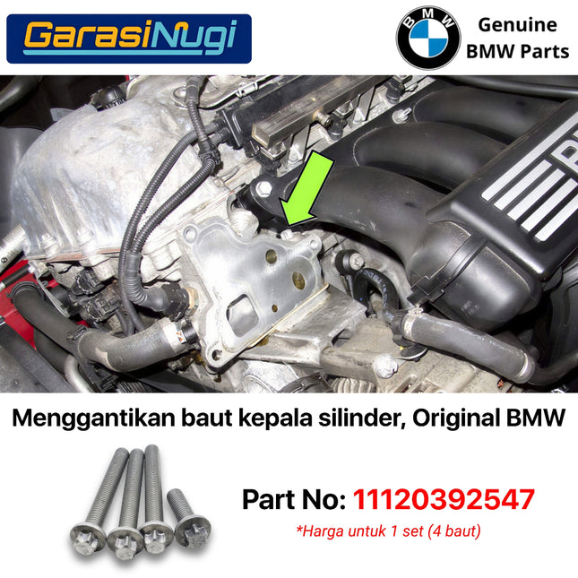 Aluminum Cylinder Head Bolt BMW E70 F10 E90 Set Baut Kepala Silinder Aluminium 520