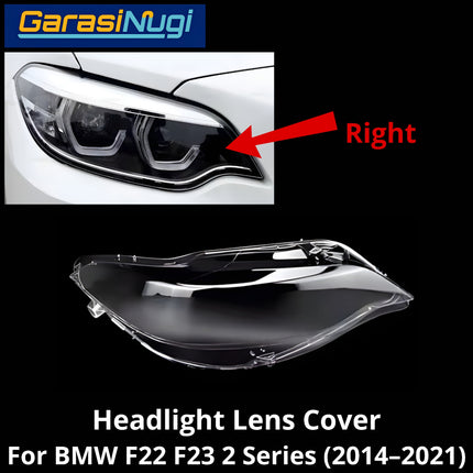 Mika Headlight For BMW F22 F23 Lens Kaca Cover Lampu Depan X3
