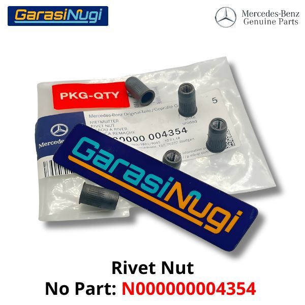 Rivet Nut N000000004354 Sekrup Klip Baut Body Original Mercedes