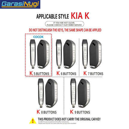 Key Case For KIA Carnival Sarung Kunci Tricolor Zinc Alloy