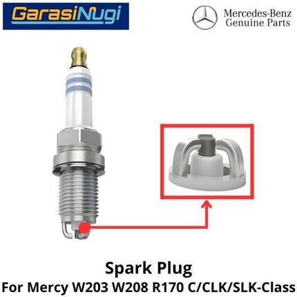 Spark Plug Mercy W203 W208 R170 Busi Original A0031597803 C200 E230 CLK