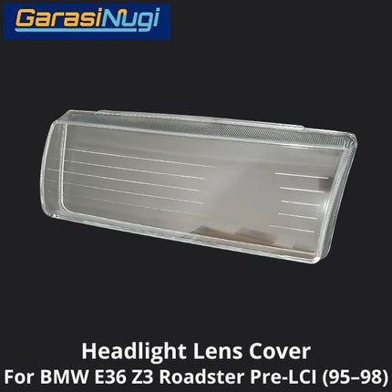 Mika Headlight For BMW E36 Pre-LCI Lens Kaca Cover Lampu Depan Z3 1995–1998