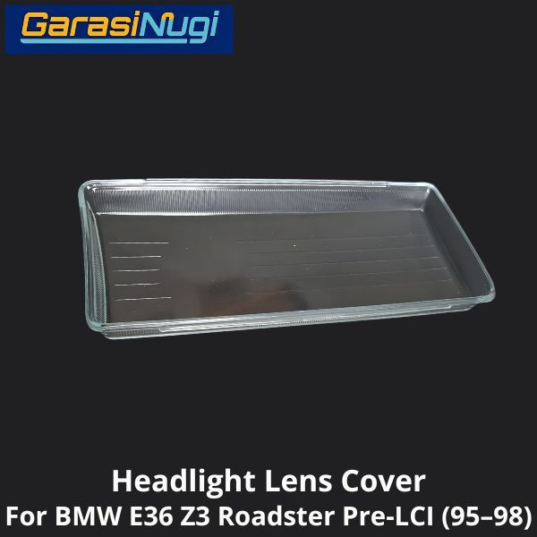 Mika Headlight For BMW E36 Pre-LCI Lens Kaca Cover Lampu Depan Z3 1995–1998