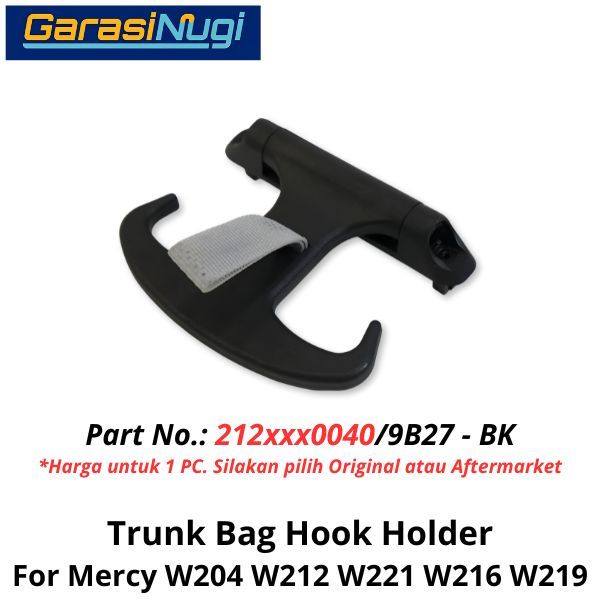 Trunk Bag Mercy W212 W213 Hook Holder Gantungan Tas Bagasi Belakang C180 E200 CLS AMG
