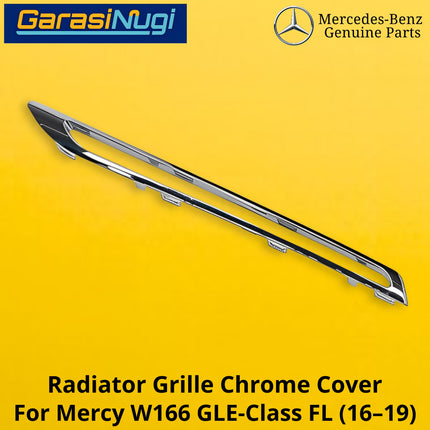 Chrome Trim Mercy W166 Facelift Mounting Grille Monting Grill Bumper Depan GLE