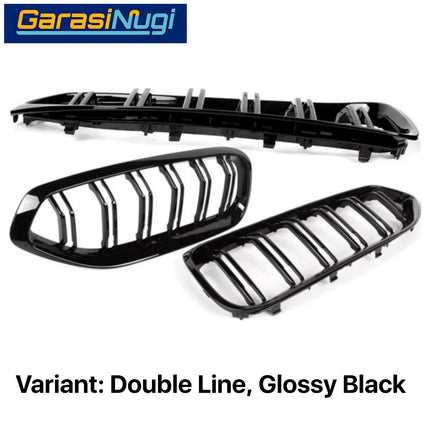 Hood Grille BMW G29 Roadster Kidney Hidung Double Slat Glossy Black Z4