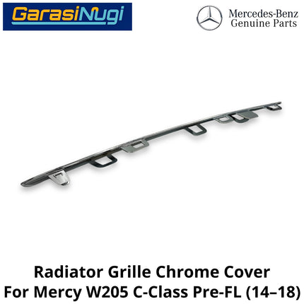 Chrome Trim Mercy W205 Pre-Facelift Mounting Grille Monting Grill Bumper Depan Mercedes C200