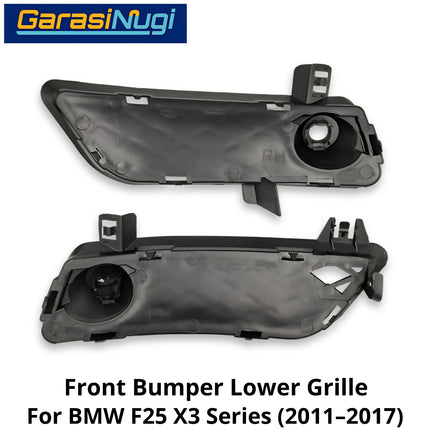 Front Lower For BMW F25 Grille Cover Penutup Bumper Depan Bawah X3