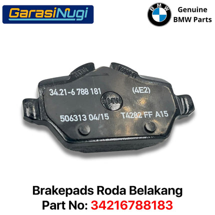 Rear Brake Pads For BMW E81 E87 E90 Kampas Rem Roda Belakang Original 34216788183 320
