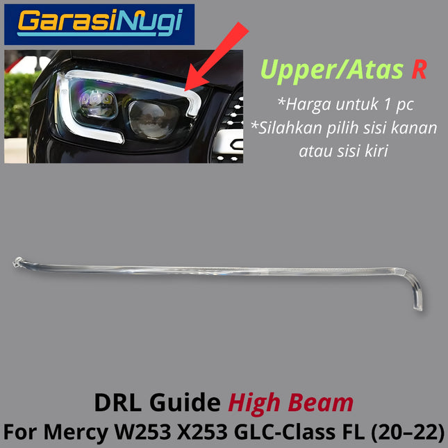 Sein DRL Guide Mercy W253 Facelift High Beam LED Eyebrow Light Lampu Alis Mercedes GLC 20-22