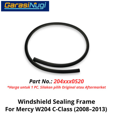 Top Windshield Sealing Mercy W204 Frame Karet Pelindung Kaca Depan Atas Mercedes C200