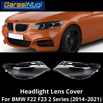 Mika Headlight For BMW F22 F23 Lens Kaca Cover Lampu Depan X3