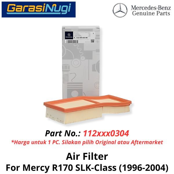 Air Filter Mercy R170 Saringan Udara Mesin 1120940304 Mercedes SLK 96-04
