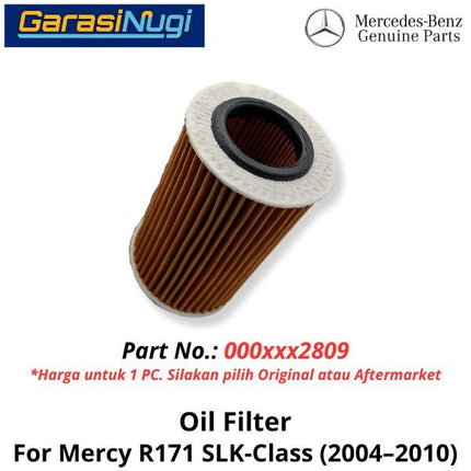 Original Oil Filter For Mercy R171 Saringan Filter Oli 0001802809 Mercedes SLK