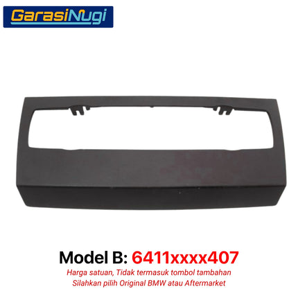 Cover Control Panel BMW E90 Penutup Trim Kontrol Dashboard Climate 320