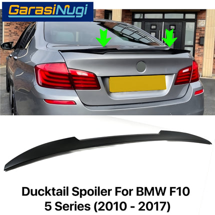 Ducktail Spoiler For BMW F10 Trunk Tail Wing Black Gloss 523 2010-2017