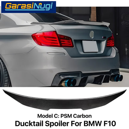 Ducktail Spoiler For BMW F10 Trunk Tail Wing Black Gloss 523 2010-2017