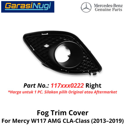 Cover Fog Trim Mercy W117 Cover Bracket Lampu Kabut Mercedes CLA