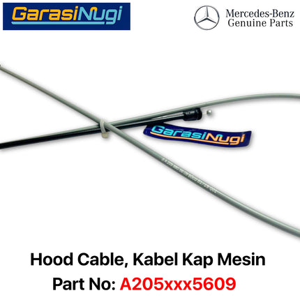 Engine Hood Mercy W205 Release Cable Kabel Pelepas Kap Mesin C200