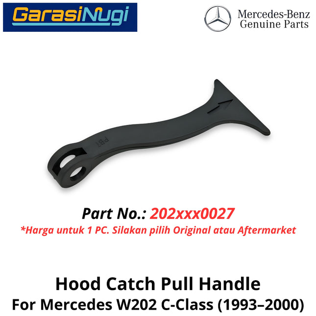 Hood Pull Mercy W202 Latch Handle Tarikan Kap Mesin Original Mercedes C180