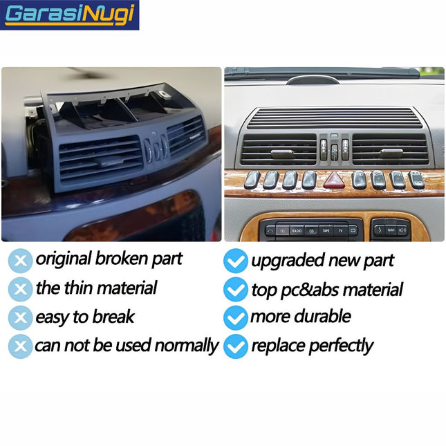 AC Vent Grille For Mercedes W220 Kisi Grill Depan 280 320 350 500