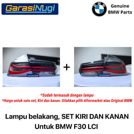 Lampu Belakang For BMW F30 LCI Rear Lights Smoke M Performance Trunk Set 63212450105 320