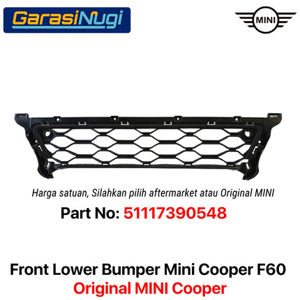 Front Lower Bumper MINI Cooper F60 Bemper Depan Bagian Bawah Original 51117390548
