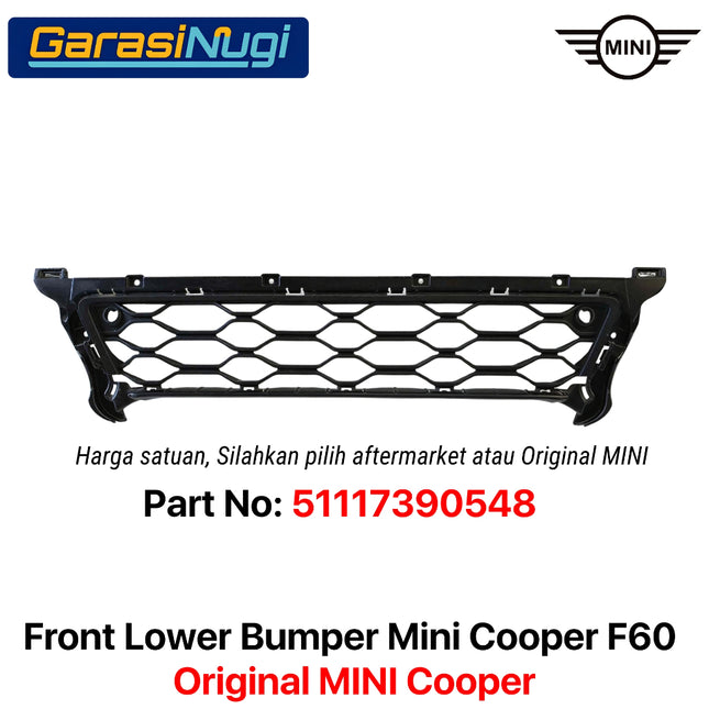 Front Lower Bumper MINI Cooper F60 Bemper Depan Bagian Bawah Original 51117390548