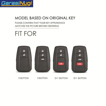 Toyota Corolla Cross Altis Key Case Cover Sarung Kunci Metal Leather