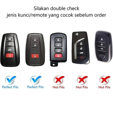 Toyota Corolla Cross Altis Key Case Cover Sarung Kunci Metal Leather