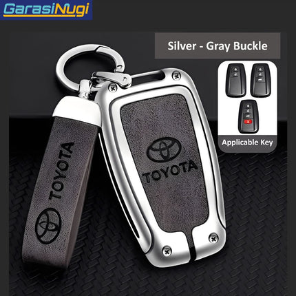 Toyota Corolla Cross Altis Key Case Cover Sarung Kunci Metal Leather