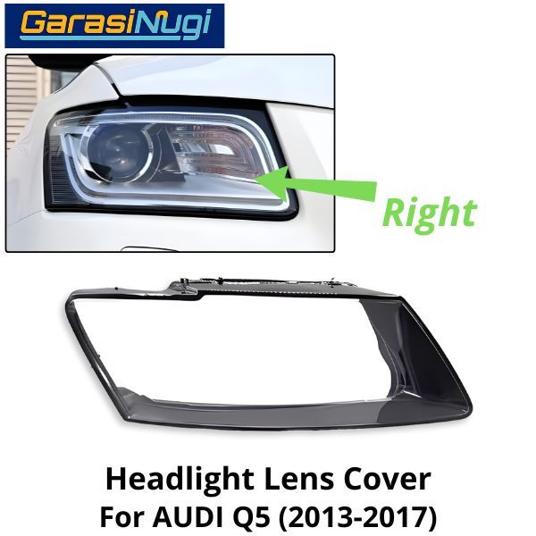 Mika Headlight AUDI Q5 Lens Kaca Cover Lampu Depan 2013-2017