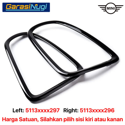Cover Frame Rear Light Mini R56 LCI Bezel Lampu Belakang Hitam Original