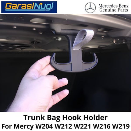 Trunk Bag Mercy W212 W213 Hook Holder Gantungan Tas Bagasi Belakang C180 E200 CLS AMG