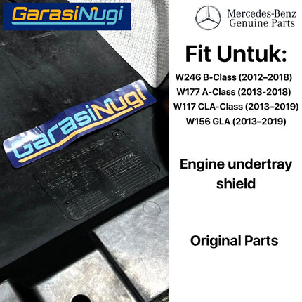 Engine Under Cover Mercy W246 W117 W156 Pelindung Mesin Bagian Bawah Shield 180 CLA