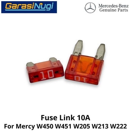 10A Mini Blade Fuse Link For Smart Fortwo W451 W205 W213 W222 Sekring 10 Ampere N000000004195
