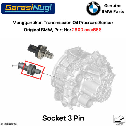 Oil Pressure Sensor For BMW F48 F45 U11 MINI Detektor Tekanan Oli Transmisi X1