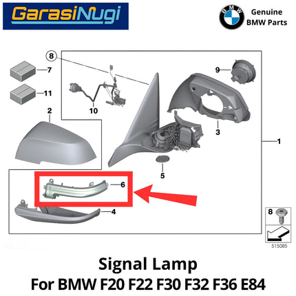 Turn Signal For BMW F20 F22 F30 F32 F36 E84 Lampu Sein Blinker Lamp Spion 320 520 X1
