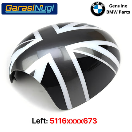 Cover Mirror Frame For Mini Cooper R55 R56 R57 Penutup Kaca Spion Hitam Putih