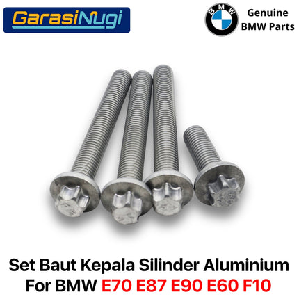 Aluminum Cylinder Head Bolt BMW E70 F10 E90 Set Baut Kepala Silinder Aluminium 520